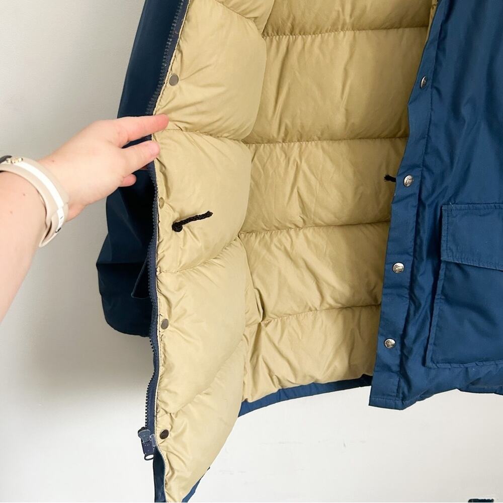 Woolrich Vintage Down Puffer Coat Blue Size M - Picture 5 of 12